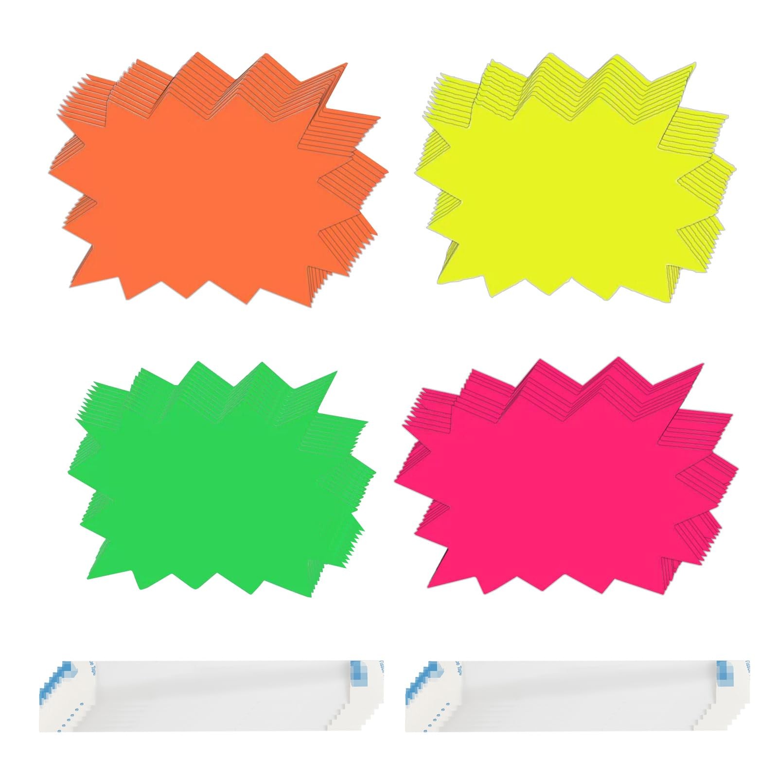 180PCS Starburst Signs for Retail, 5×6.6 Inch (5 x 6.6) inches, Multicolor