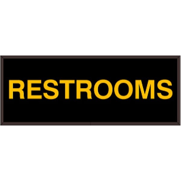Signal-Tech 38733 SBL718A-966/120-277VAC RESTROOMS Indoor Sign