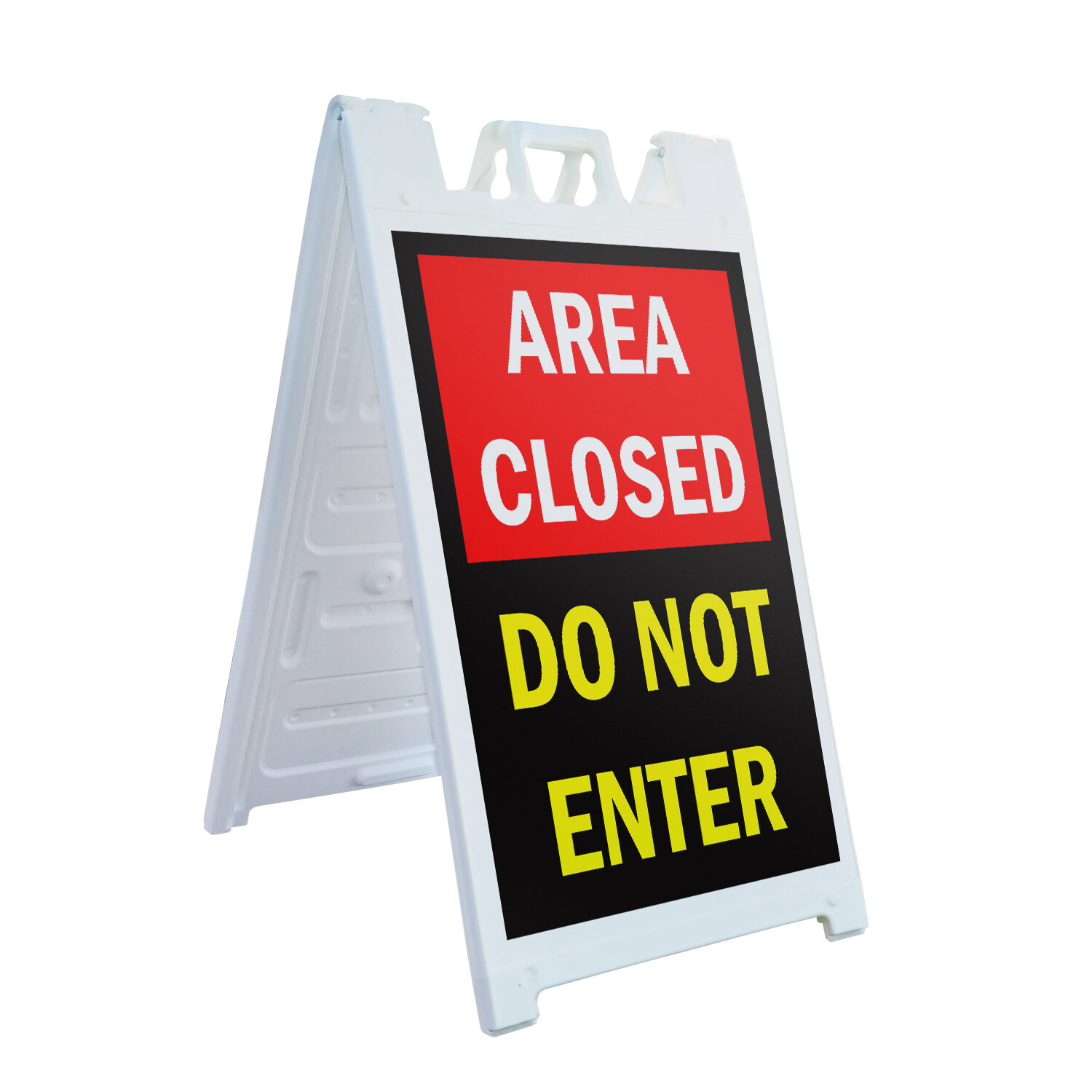 A-frame Sidewalk Area Closed Do Not Enter 24″ x 36″ Double Sided A-Frame Sidewal