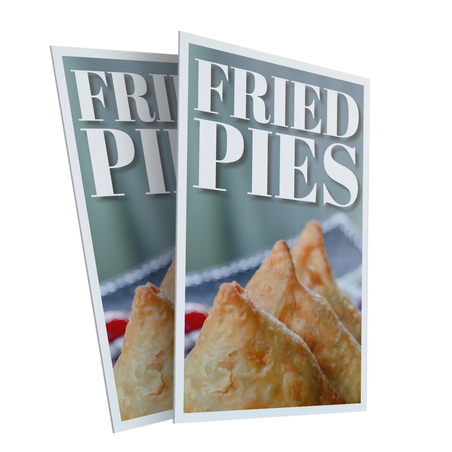 Fried Pies Heavy Duty A-Frame Sidewalk Sign Sweet Savory Snacks Freshly Baked