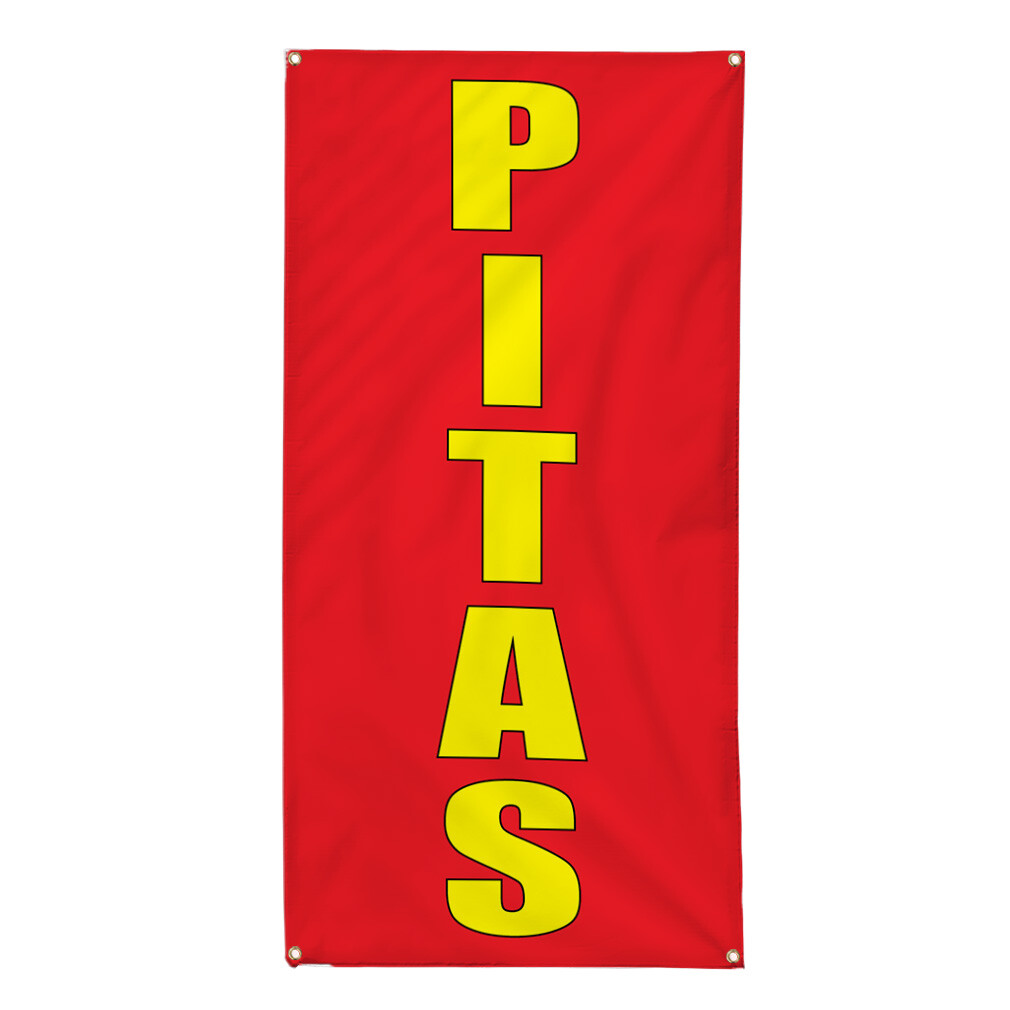 Vertical Vinyl Banner Multiple Sizes Pitas B Weatherproof Industrial Yard Signs
