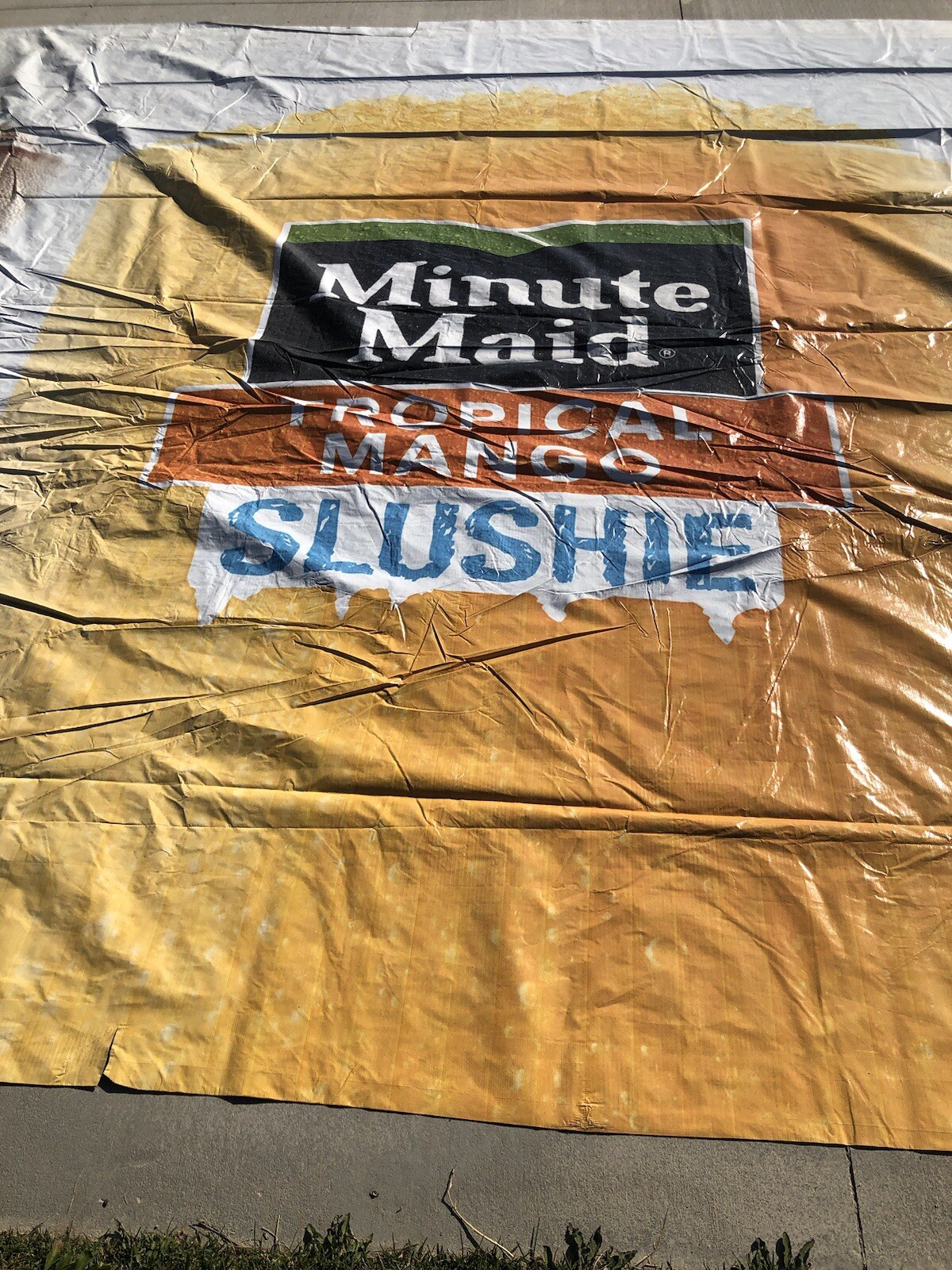 McDonald’s Fanta Dr Pepper Minute Maid Slushy 10×32 Sign Shop Garage Banner
