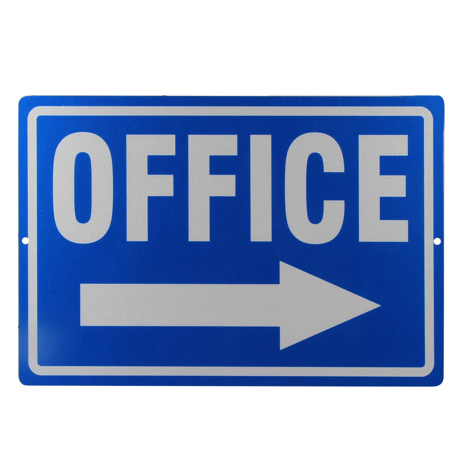 8×12 Inch 0.40 Mil Aluminum Office Right Arrow Sign Reflective Weatherproof