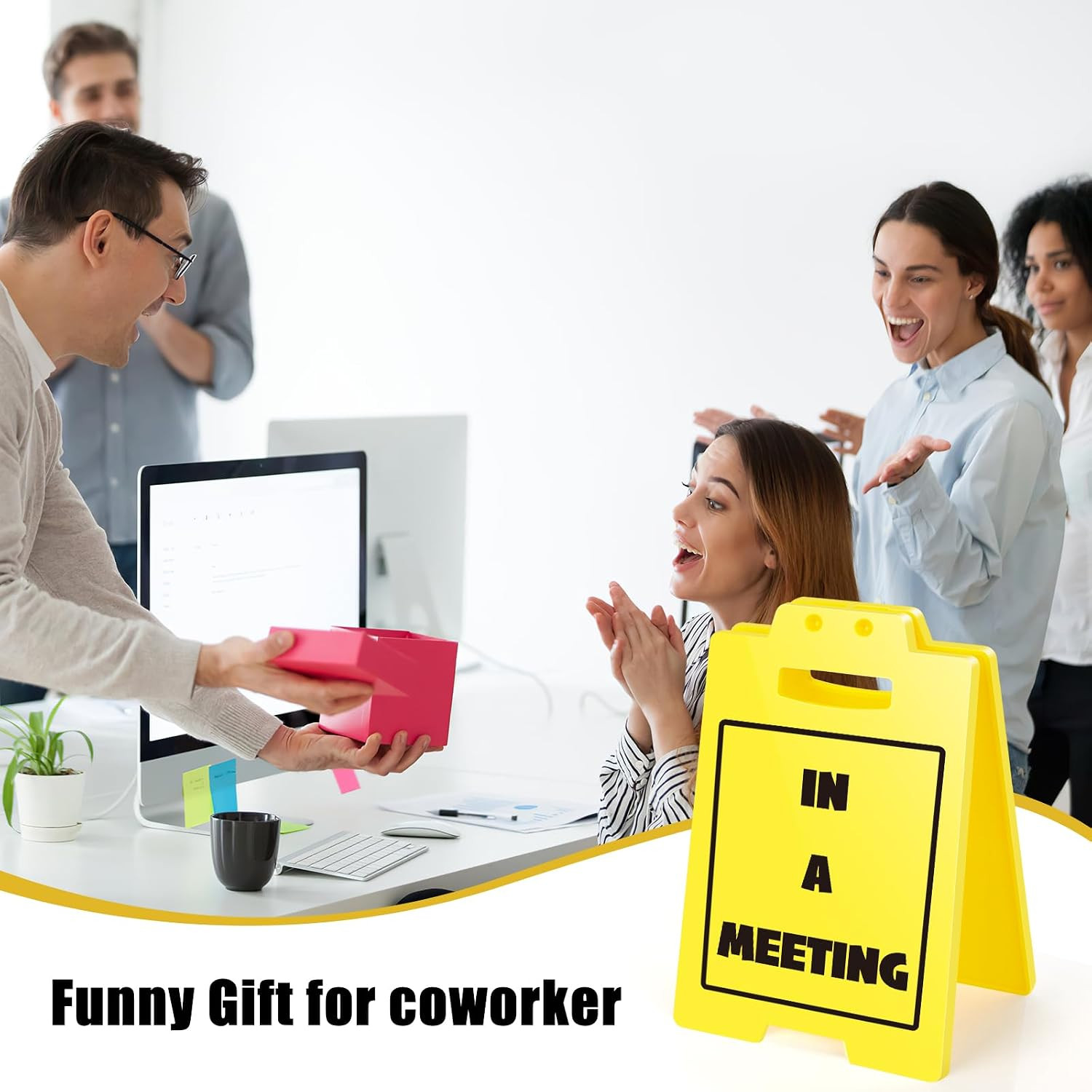 In a Meeting Desk Sign – Meeting in Progress Indicator, Conference Room Occupied