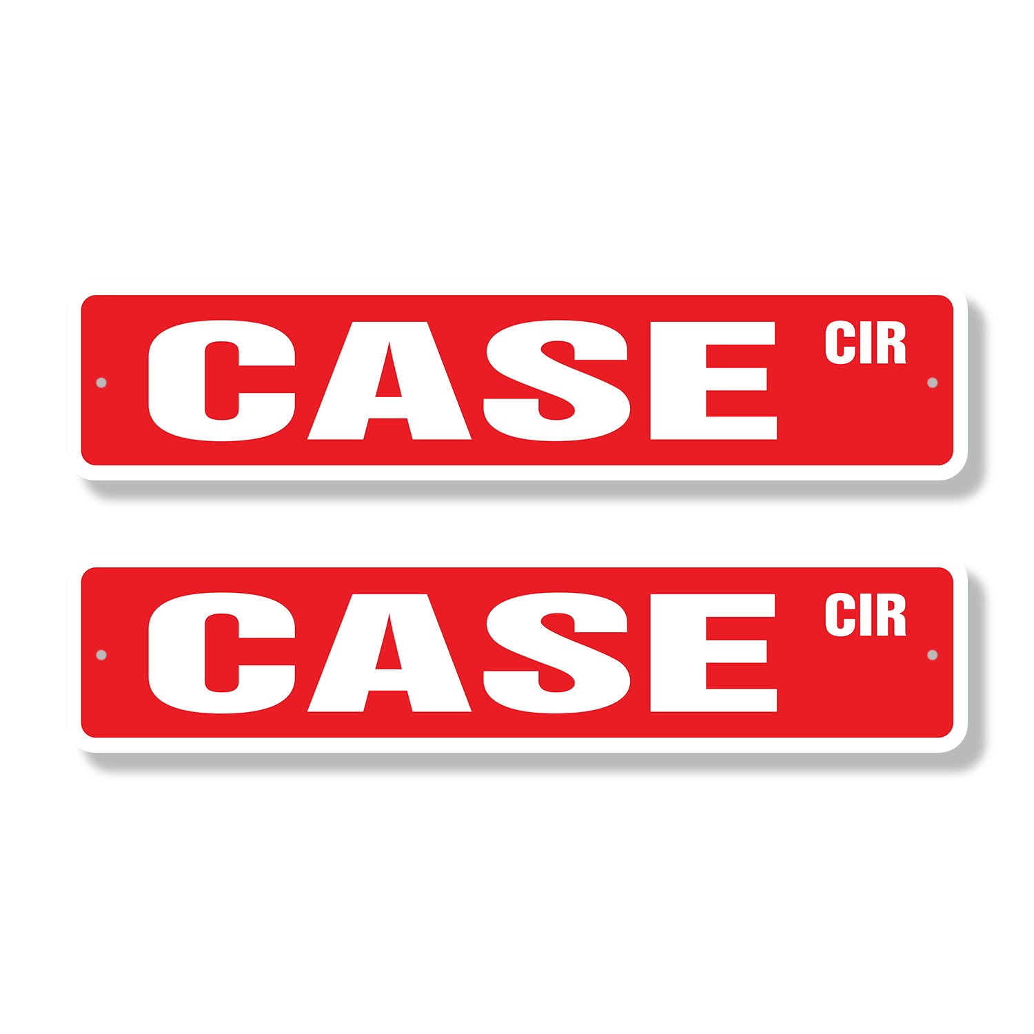 CASE Street Sign (2 Pack) farm equipment tractor parts Plastic Metal Road Sign