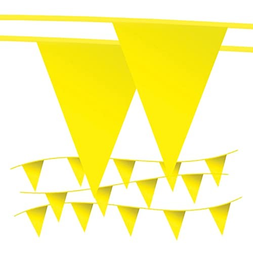 Pennant Banner Flags – OSHA 500lb Rated Safety Rooftop Flagging Traffic Party…