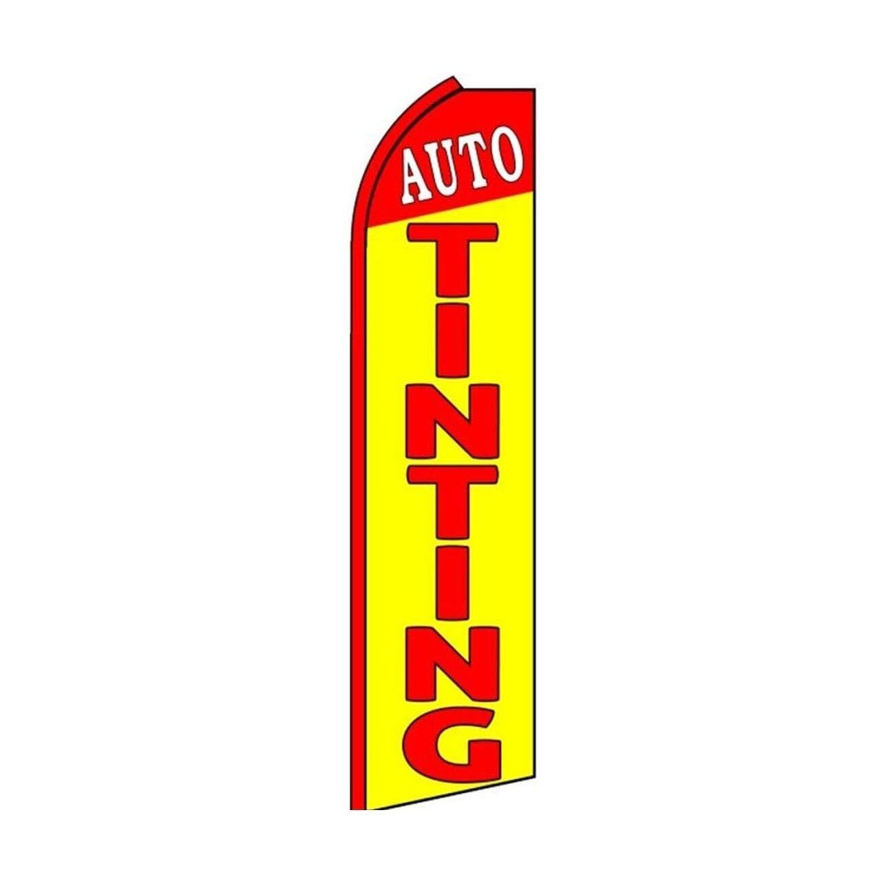 Auto Tinting Swooper Flutter Feather Flag | 3ft W x 11.5ft Tall