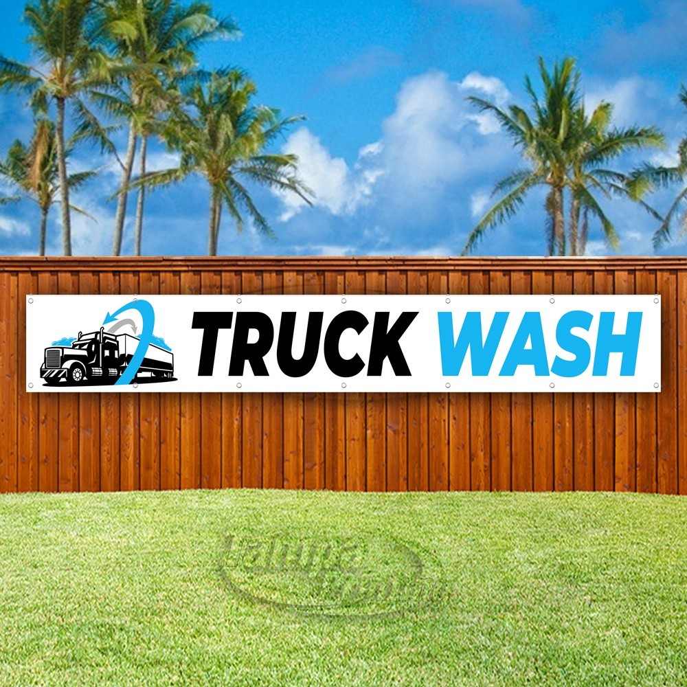 TRUCK WASH Advertising Vehicle CLean Vinyl Banner Flag Sign USA XL01913