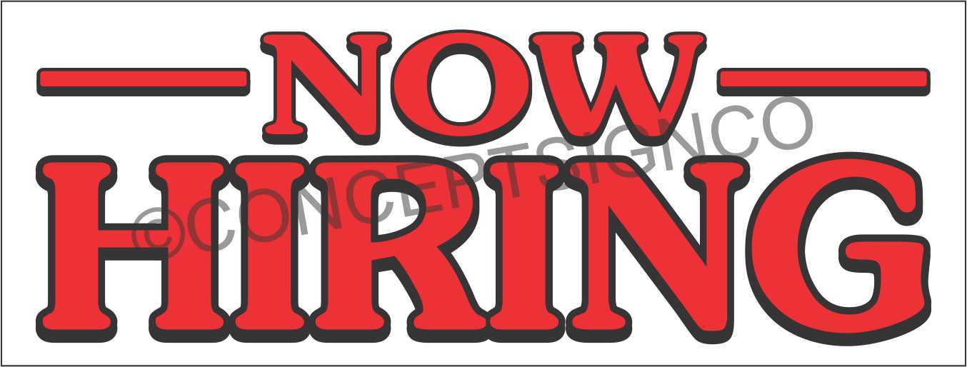 4’X10′ NOW HIRING BANNER Outdoor Signs XL Jobs Fair Apply Accepting Applications