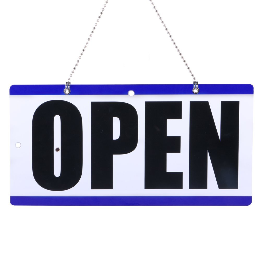 Open Sign Business Hour Closed Open Sign Will Return Clock for Restaurant Office
