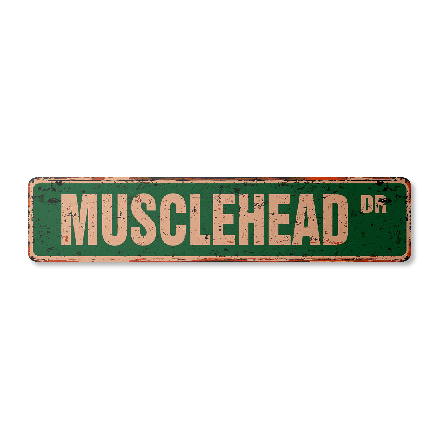 MUSCLEHEAD Vintage Street Sign workout gym training personal trainer