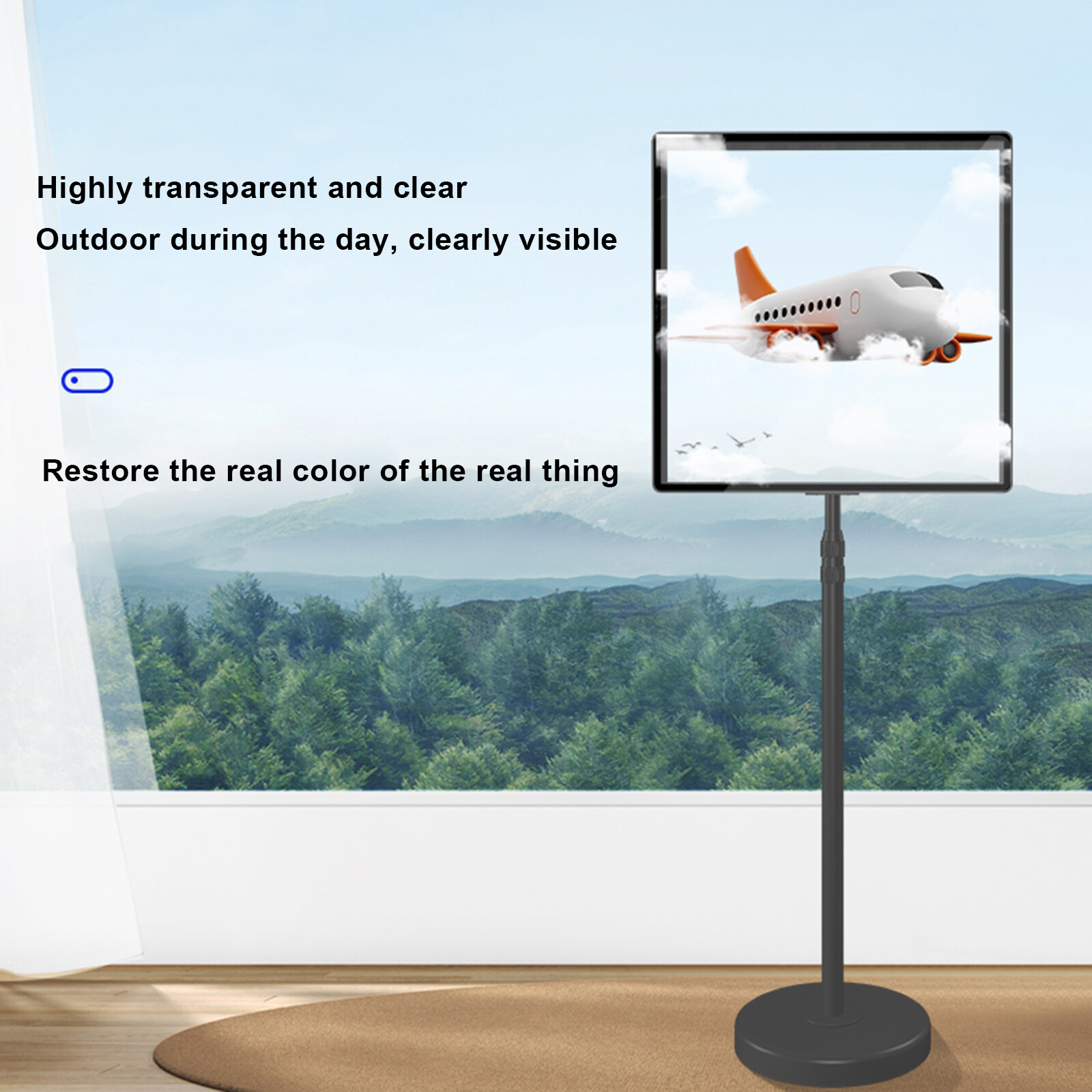 45cm WiFi/APP 3D Holographic Projector Hologram LED Display Advertising Fan Set