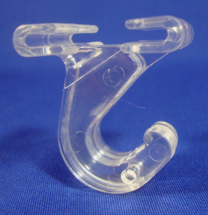 24 Qty Clear Rotating Ceiling Hooks Tile Grid Track Hinged Clip Retail Supply