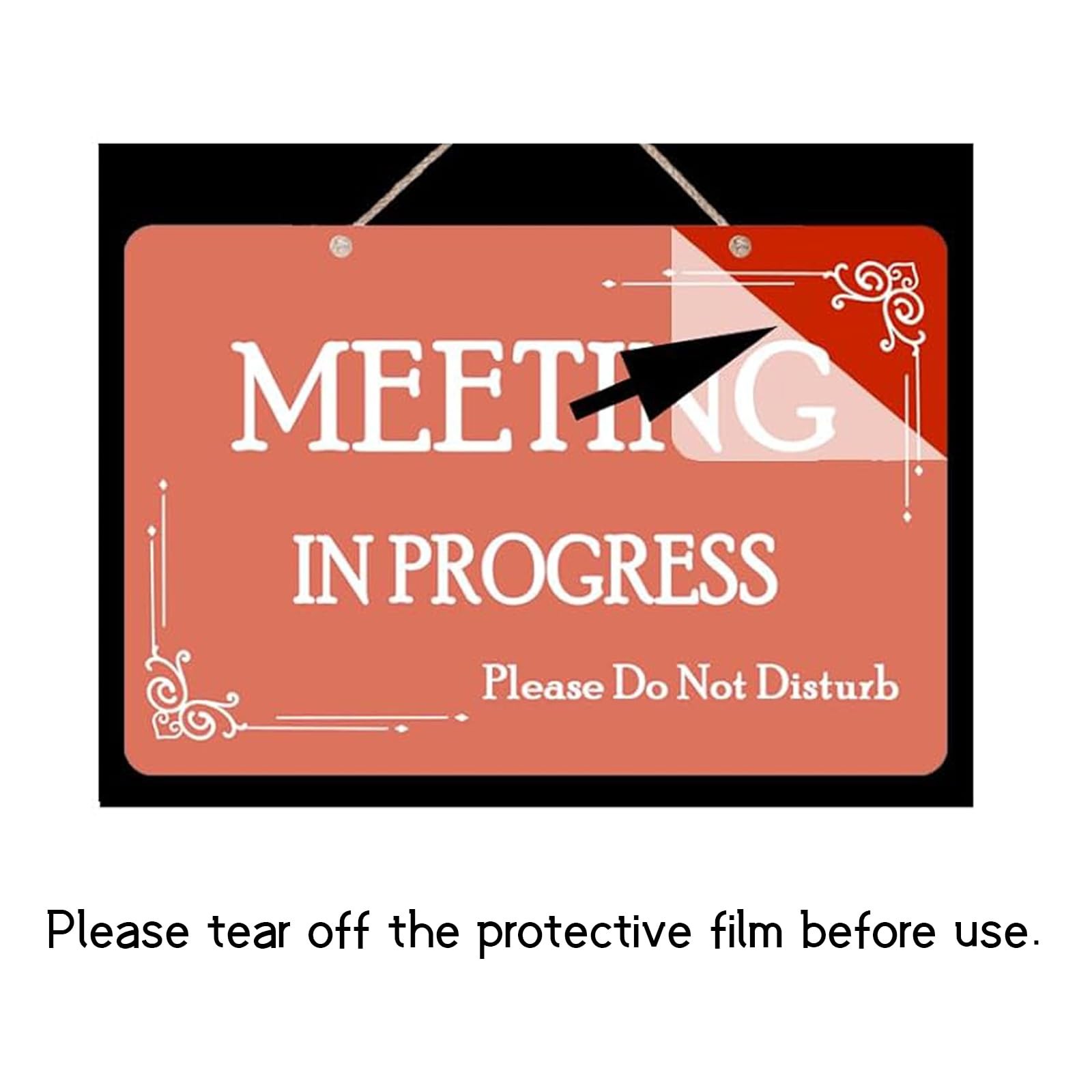 Meeting in Progress Sign,Do Not Disturb In Session Office Door Indicator,Welc…