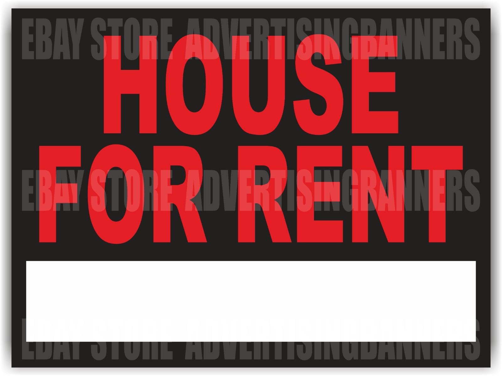 HOUSE FOR RENT Yard Sign with H-Stakes Realtor Lease Room House Custom Phone