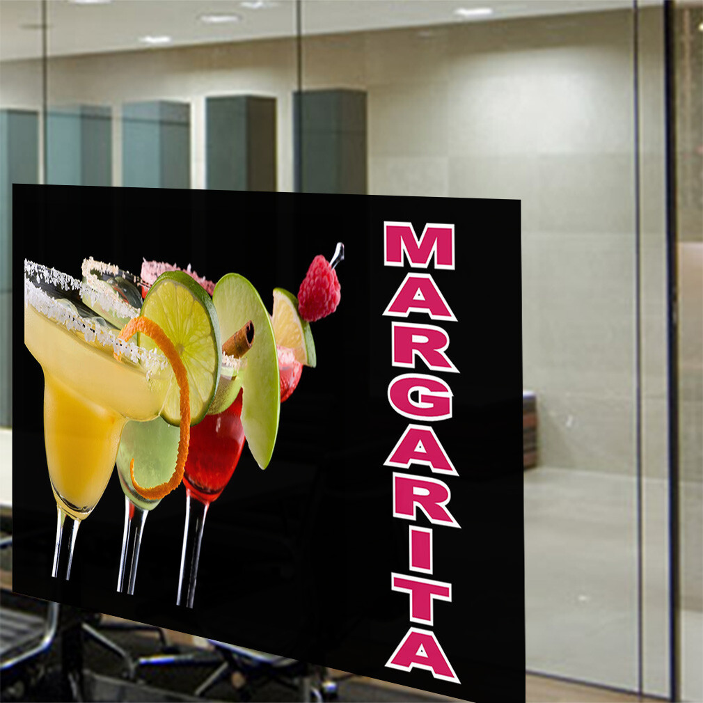 Decal Stickers Margarita Vinyl Store Sign Label Restaurant and Food