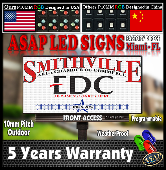 Full Color Outdoor LED Sign – Programmable, 38″ x 25″ | HD Pixel, Wi-Fi