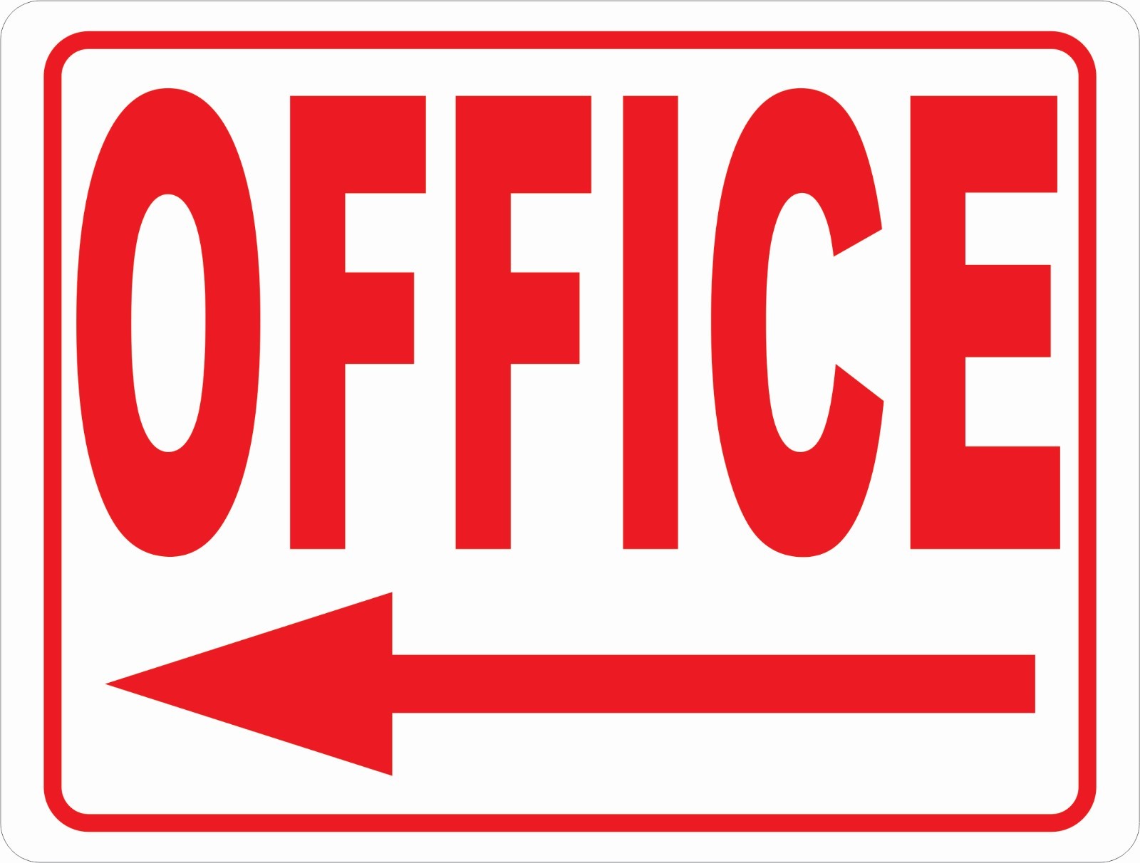 Office Sign w/ Directional Arrows. Size & Arrow Options. Site Sales Offices