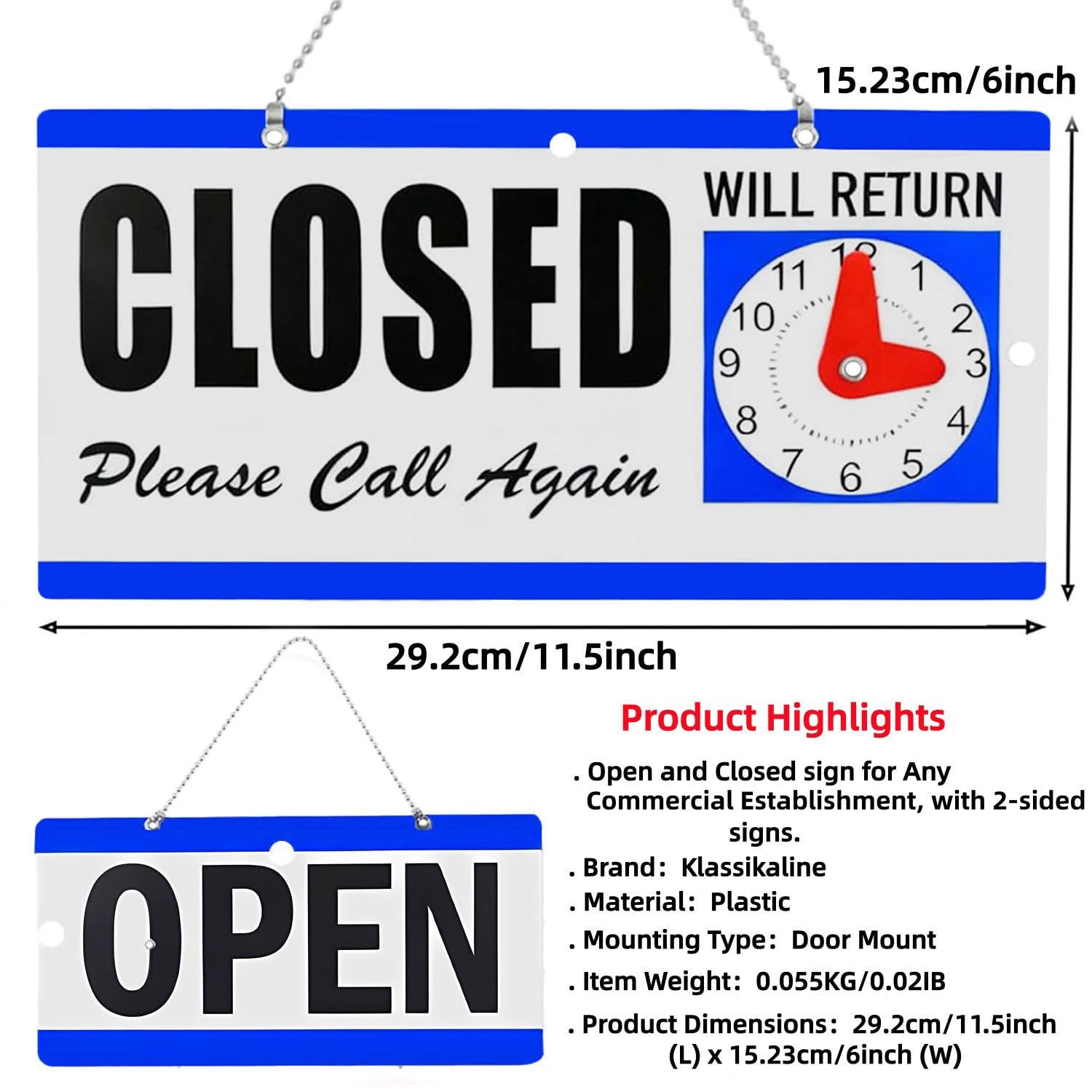 Open Signs for Business, Klassikaline 11.5″L x 6″W Inch Ultra Bright Large LE…