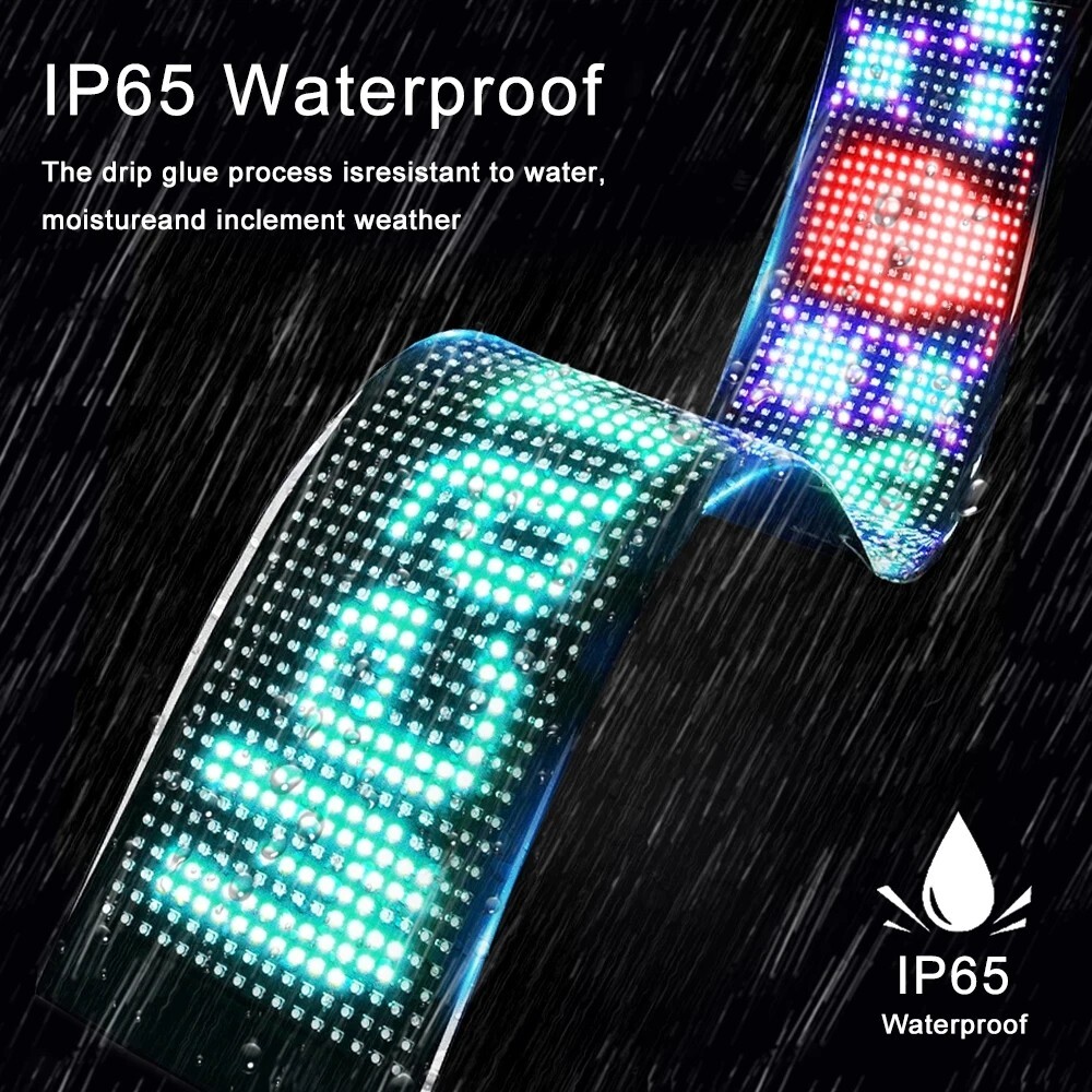 Programmable Car LED Matrix Display Panel – DIY Flexible Sign