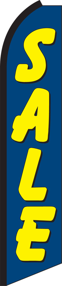 Sale Blue/Yellow Swooper Flag Feather Super Bow Banner