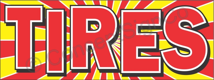 1.5’x4′ TIRES BANNER Outdoor Indoor Sign Sale Wheels Cars Auto Repairs Rims Sale