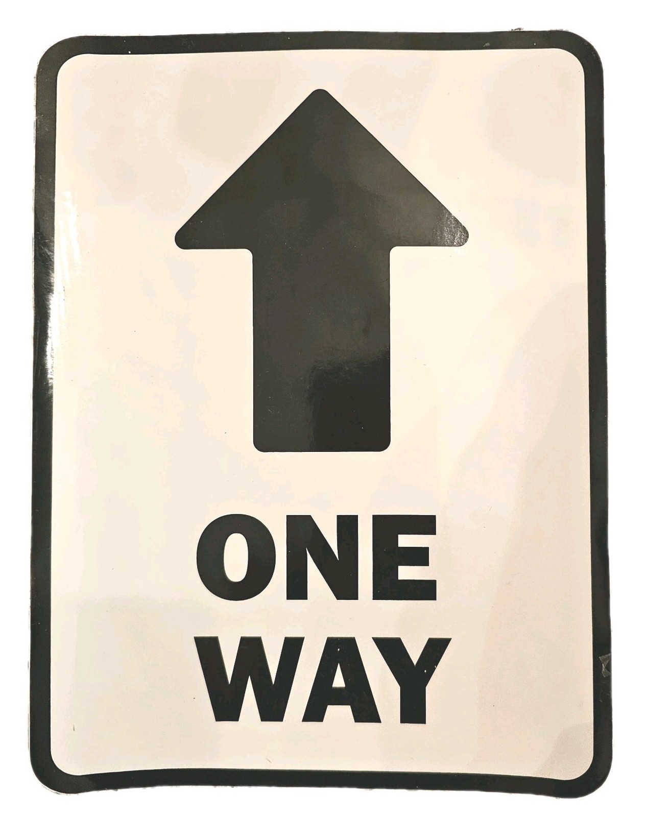 One Way Directional Hall Door Line Aisle Parking Garage Road Sign Sticker 8″x 6″