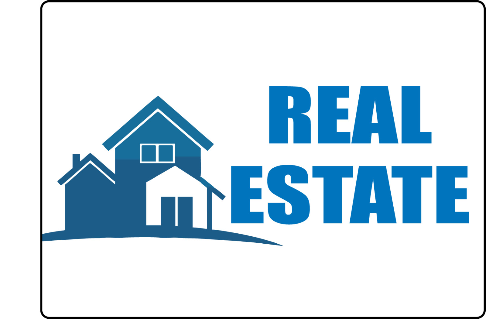 REAL ESTATE, STOREFRONT WINDOW RETAIL ADVERTISING | Adhesive Vinyl Sign Decal