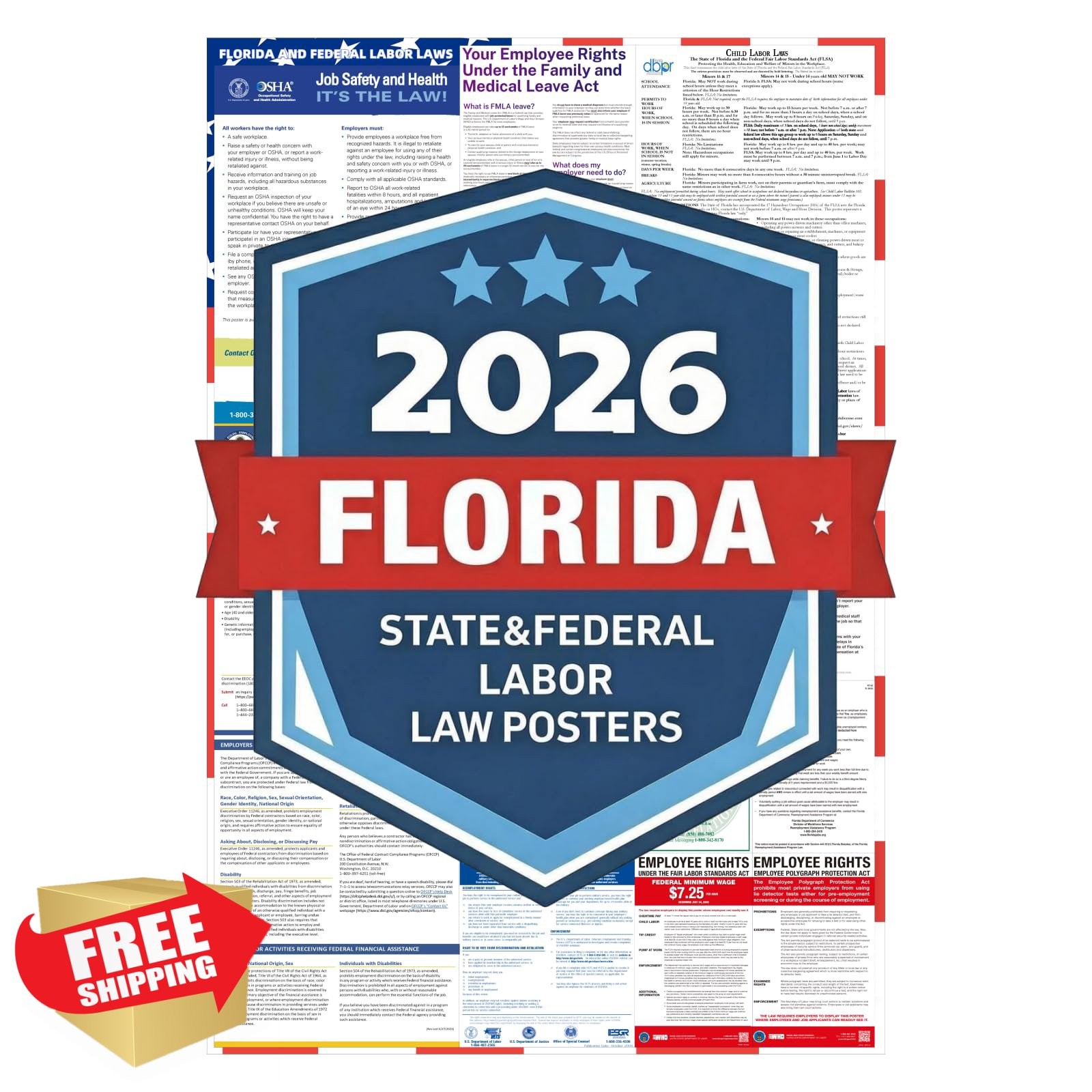 2026 Florida State and Federal Labor Law Posters – English Version – OSHA Com…