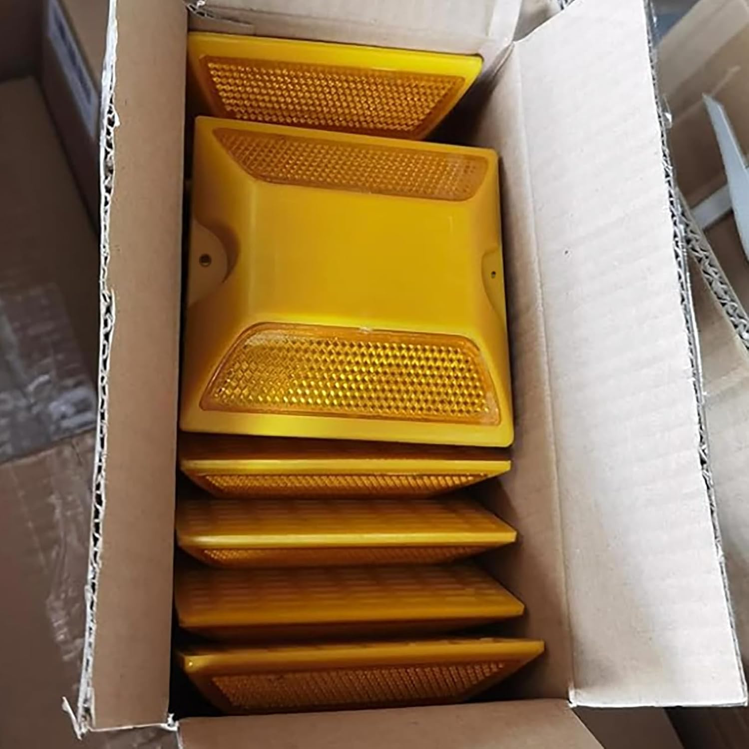 ” 6-Pack Reflective Lane Markers Lane Reflector Reflective Road Pavement Markers