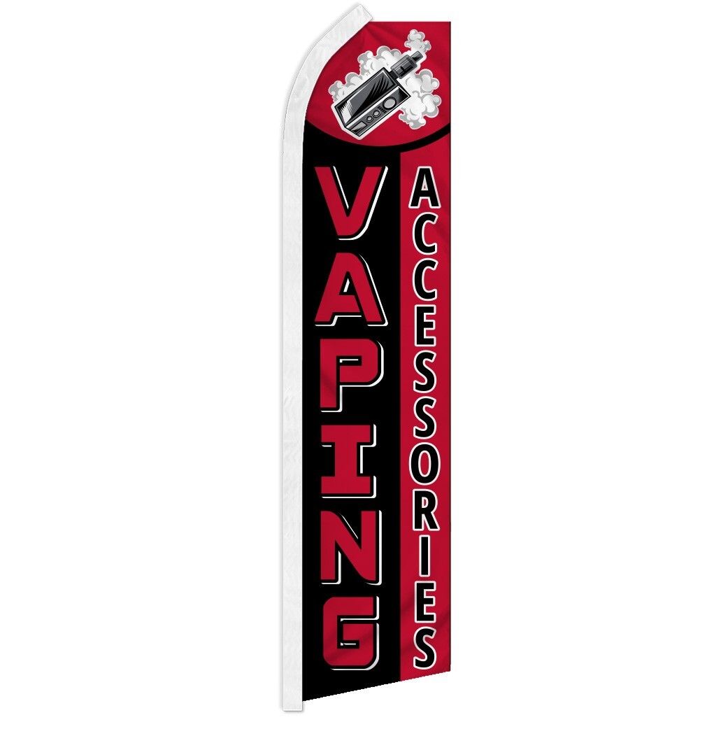 Vaping Accessories Advertising Swooper Feather Flags- Vape & Smoke Shop Display