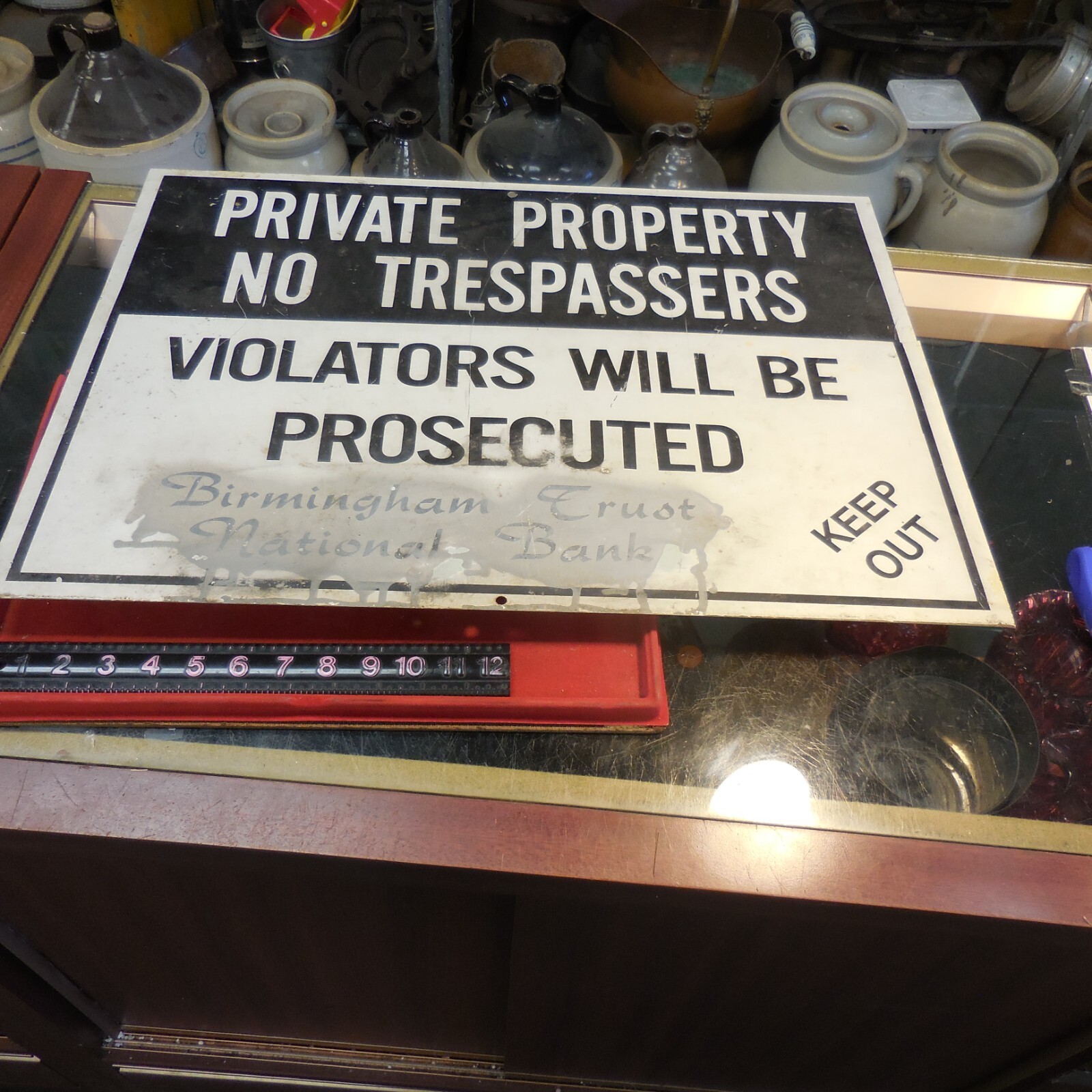 Private Property No Trespassing Violators Will Be Prosecuted 24X 18 #O/H