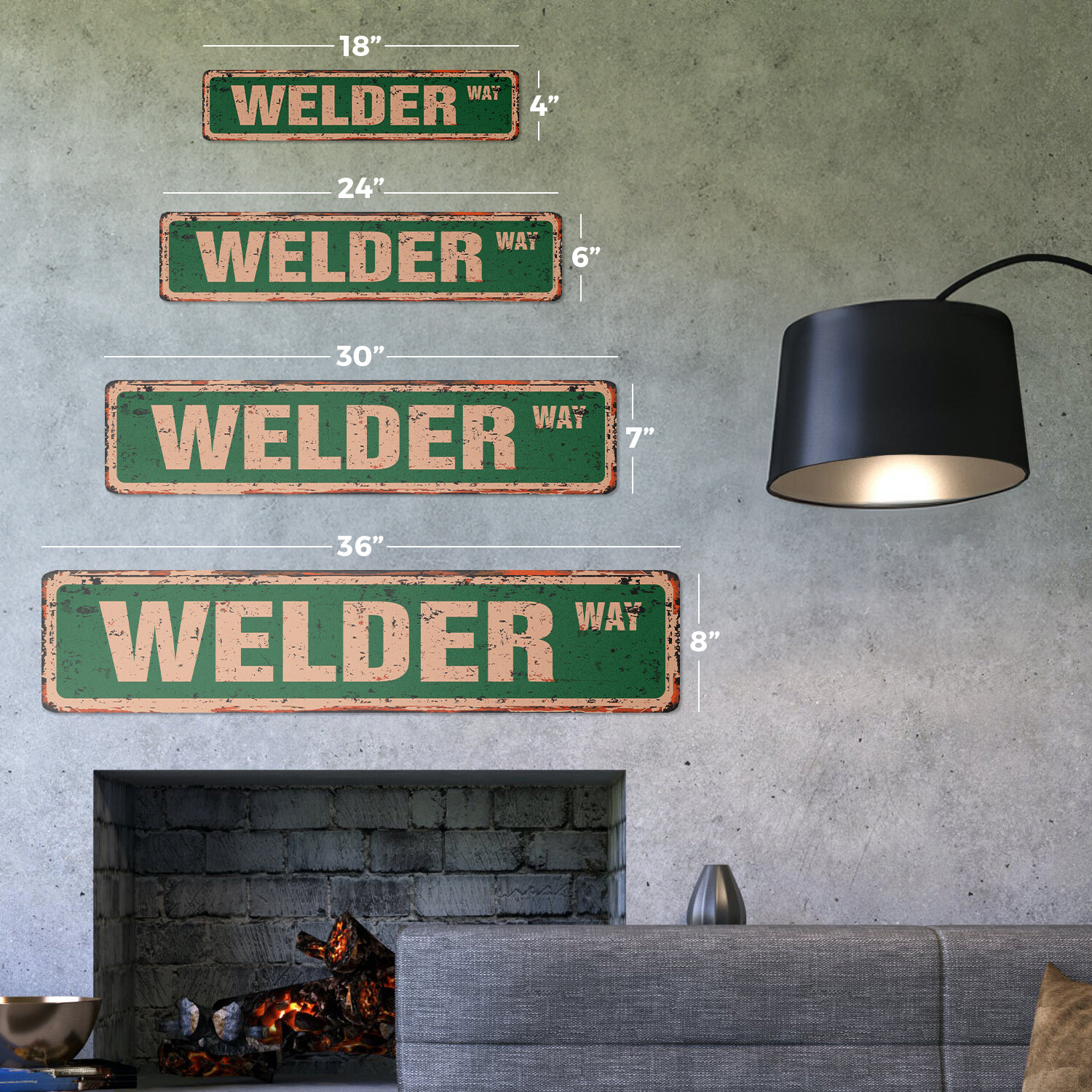 WELDER Vintage Street Sign metal worker metalwork sheetmetal arc| Indoor/Outdoor