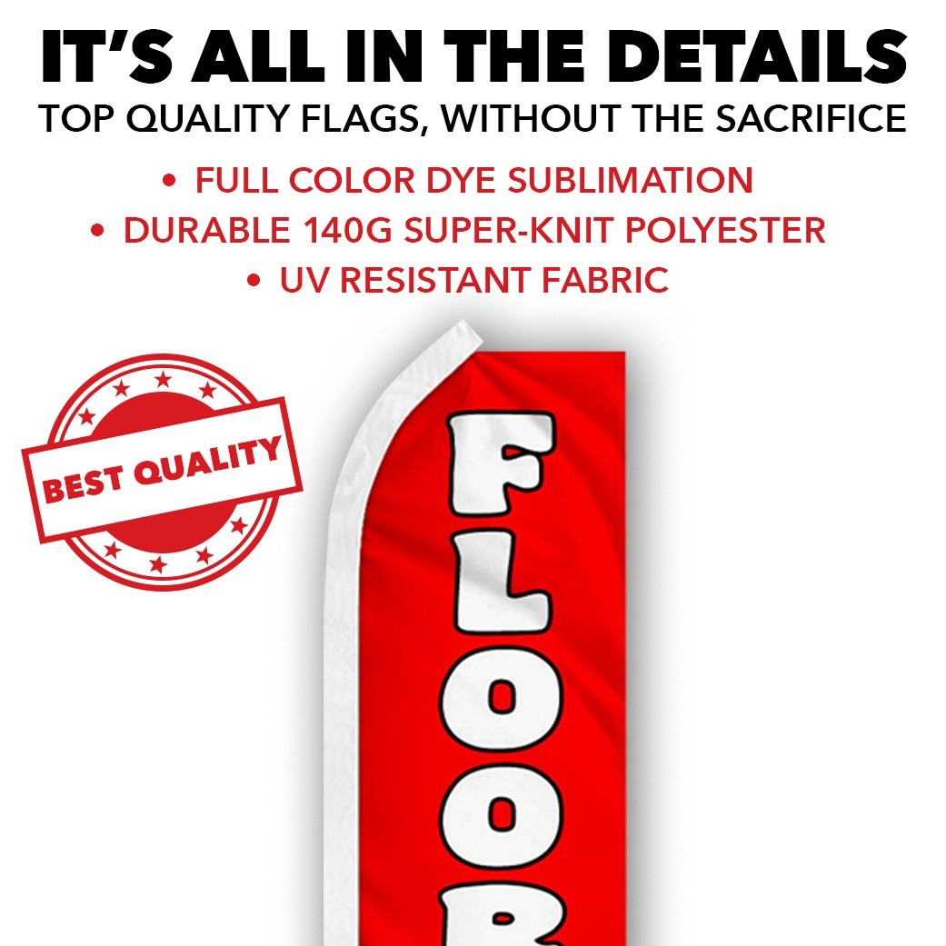 Flooring Sale Advertising Swooper Feather Flutter Flag Carpets Rugs