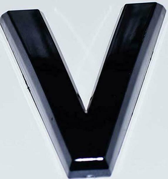 1 PCS – Apartment Number Sign/Mailbox Number Sign,Letter V (Black,3D…ref0420