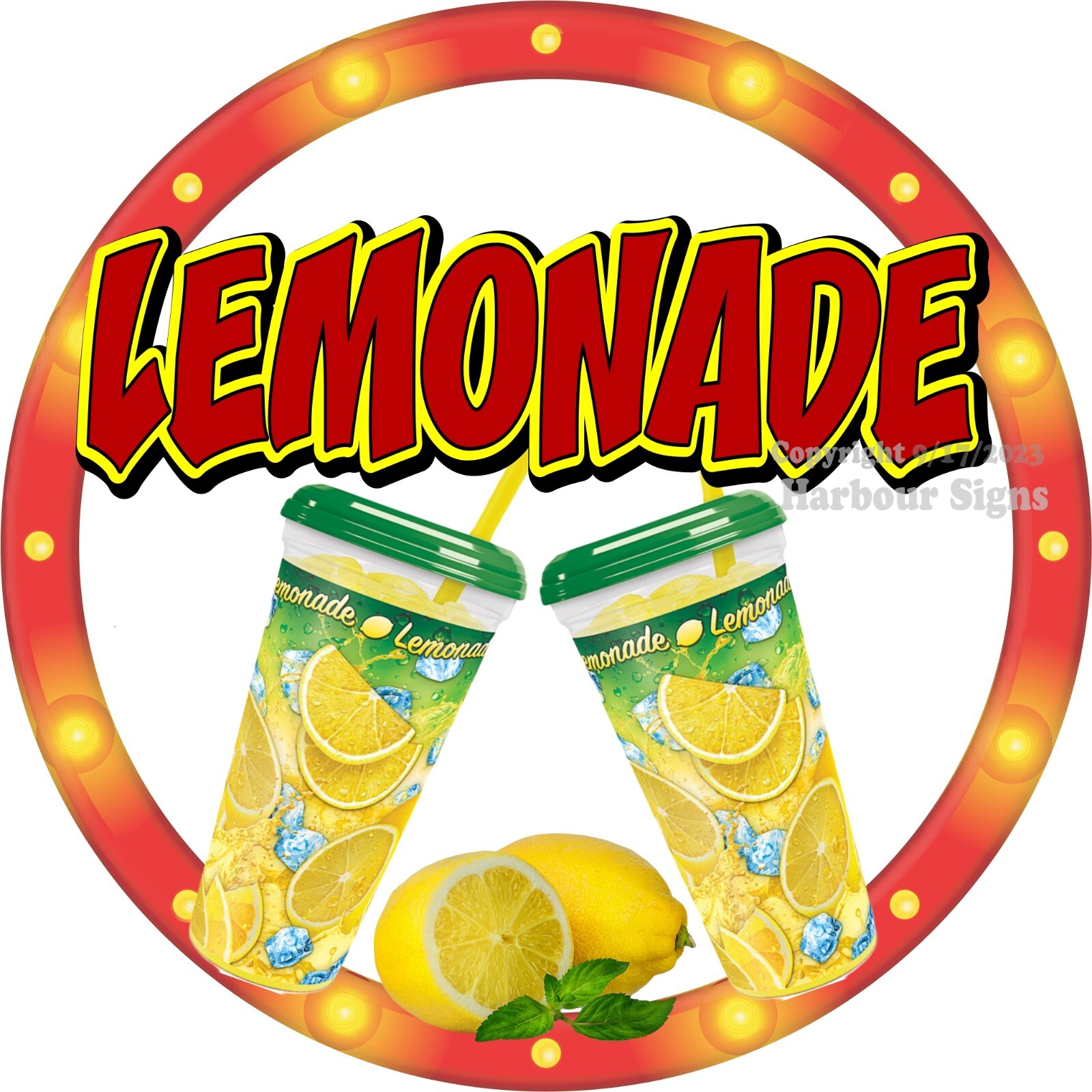 Lemonade DECAL (Choose Your Size) Snack Concession Food Truck Sticker c2