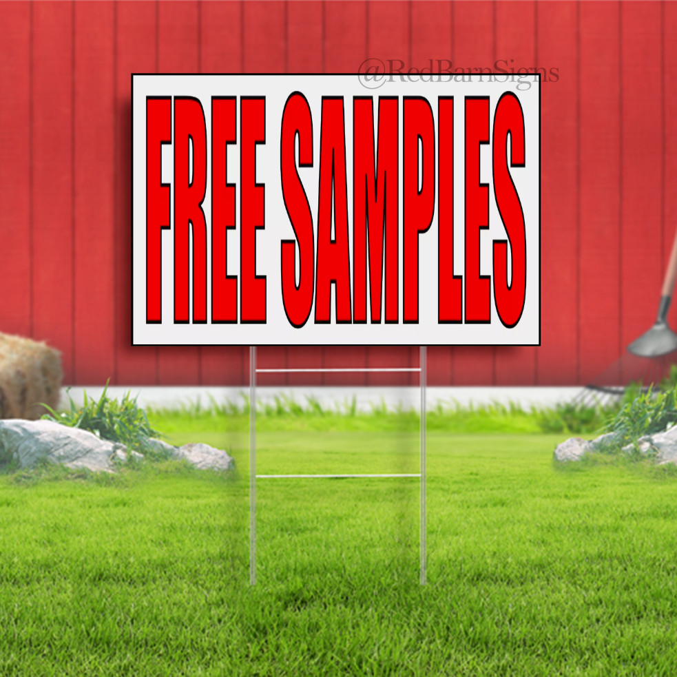 Free Samples Yard Sign