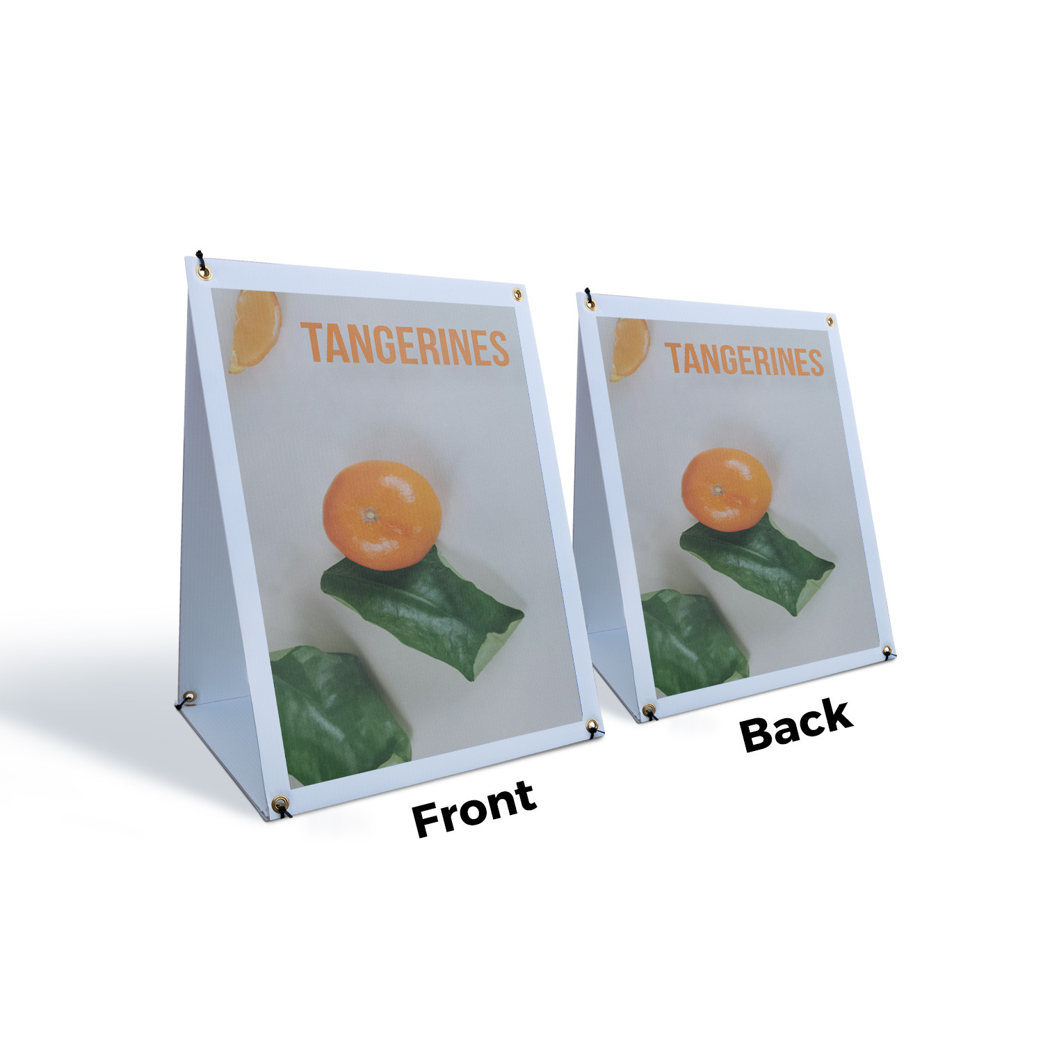 Tangerines A-Frame Sidewalk Sign Fresh Citrus Farmers Market Healthy Snacks