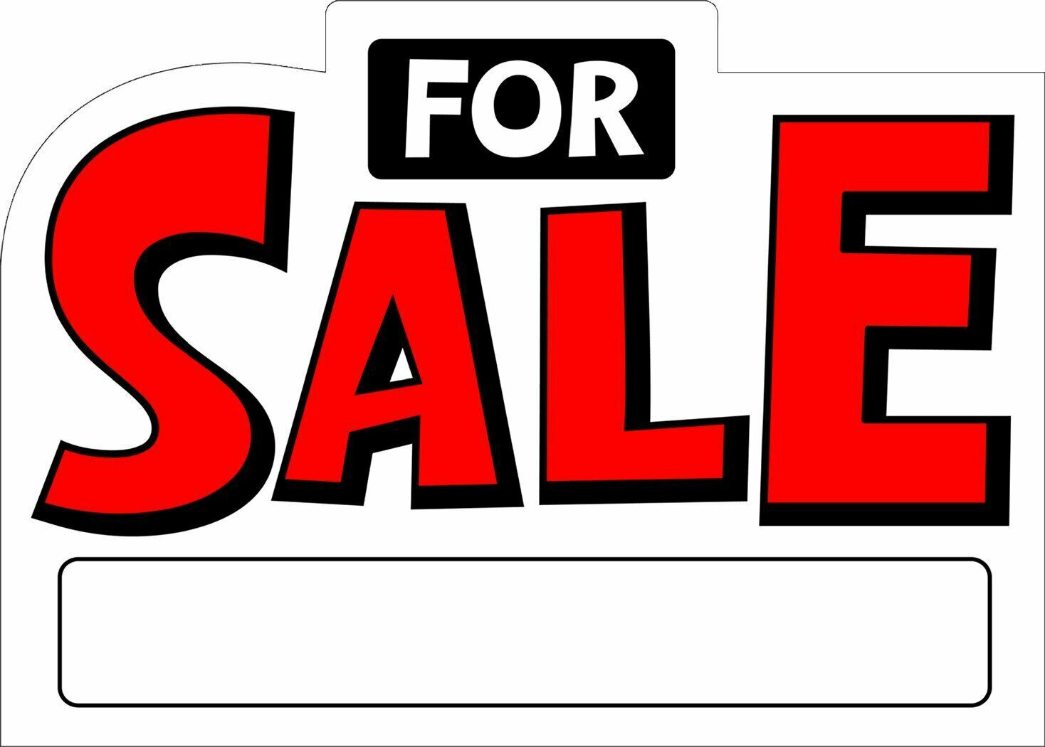 6 PK | ‘FOR SALE’ Signs | Plastic Yard Sale Signs 10 x 14″