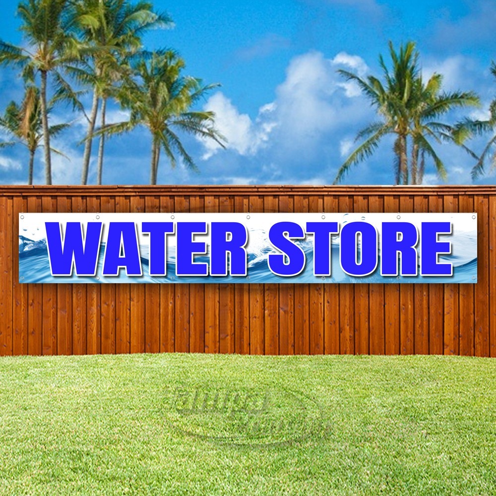WATER STORE Advertising Drinks Shop Vinyl Banner Flag Sign USA XL02310