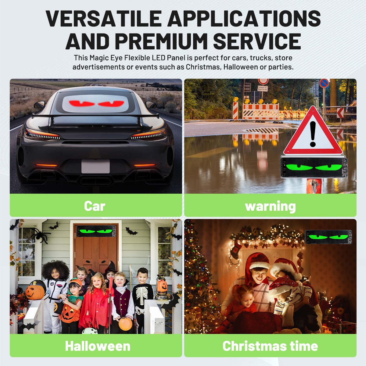 Programmable Window Display LED Light Screen Signal Car/ Home/ Shop DIY Voice