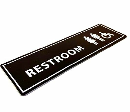 Assorted Acrylic Door Signs for Business and Office -Pack of 3