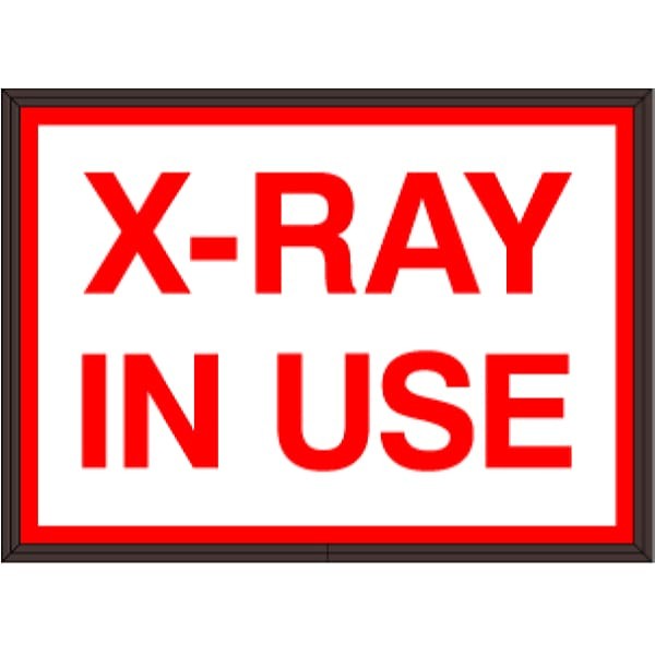 Signal-Tech 38833 SBLF811W-270R/12-24VDC X-RAY IN USE Indoor LED Backlit Sign