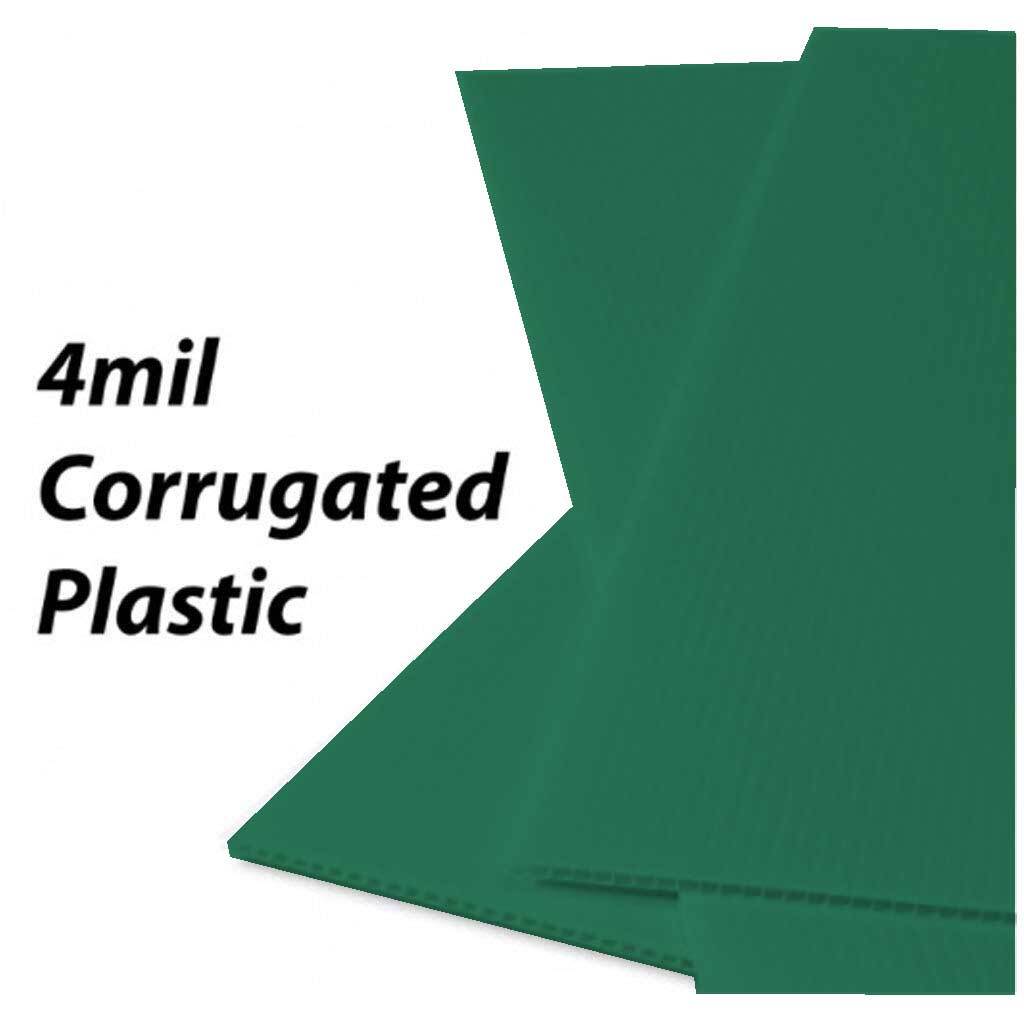 24″x48″ Blank Corrugated Yard Signs, 4mm Corrugated Plastic, Waterproof