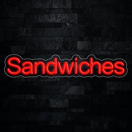 Sandwiches LED Neon Sign 27″L x 5″H #33375