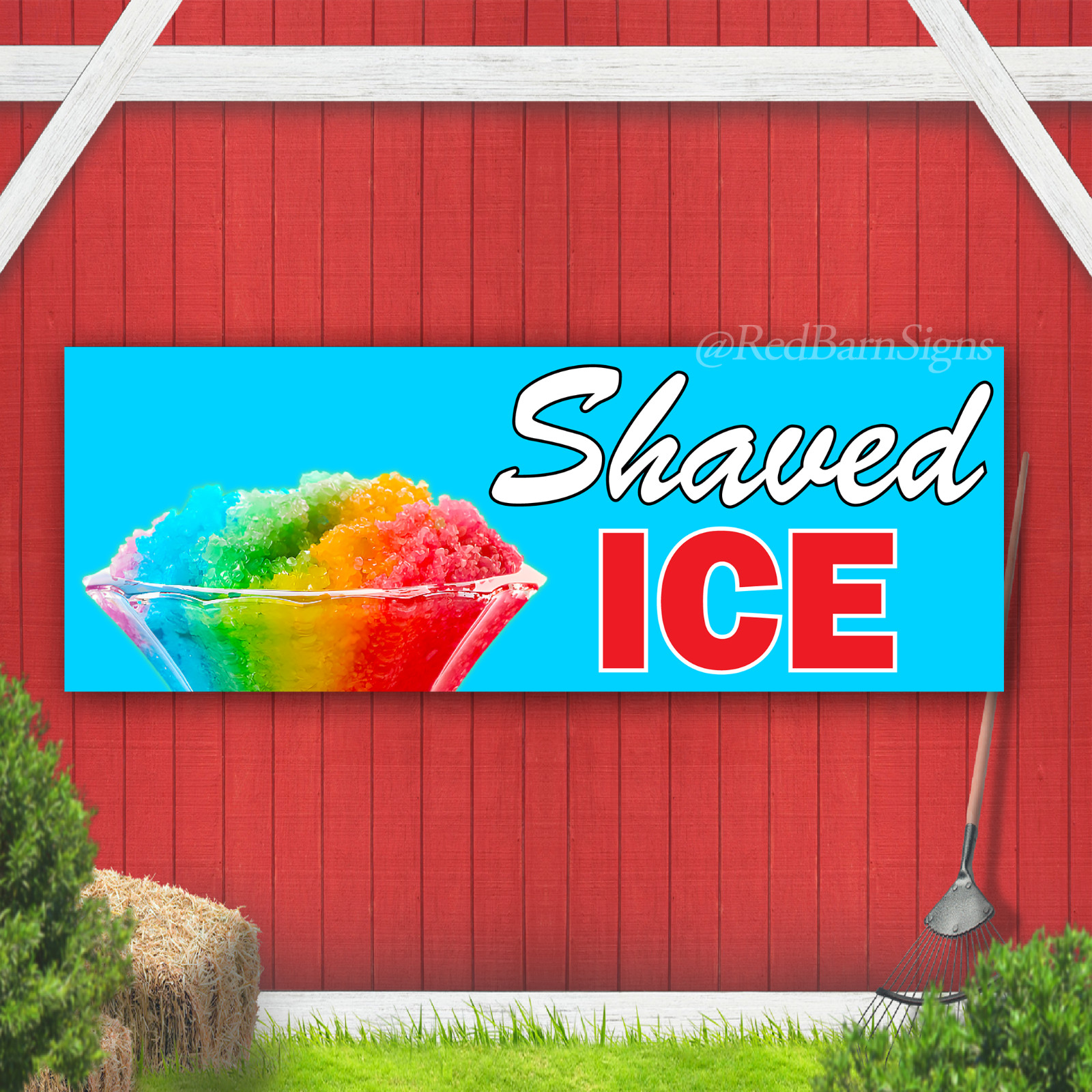 Shaved Ice Indoor Outdoor Vinyl Banner Design