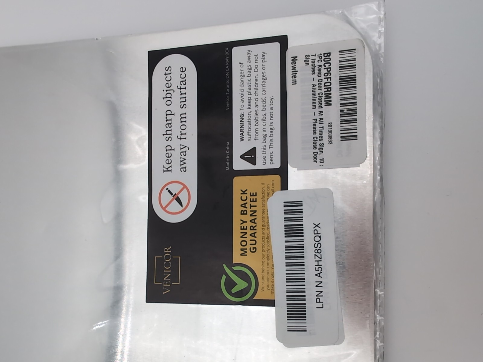 ATTENTION DO NOT BLOCK Keep Clear at all Times Metal Aluminum composite sign