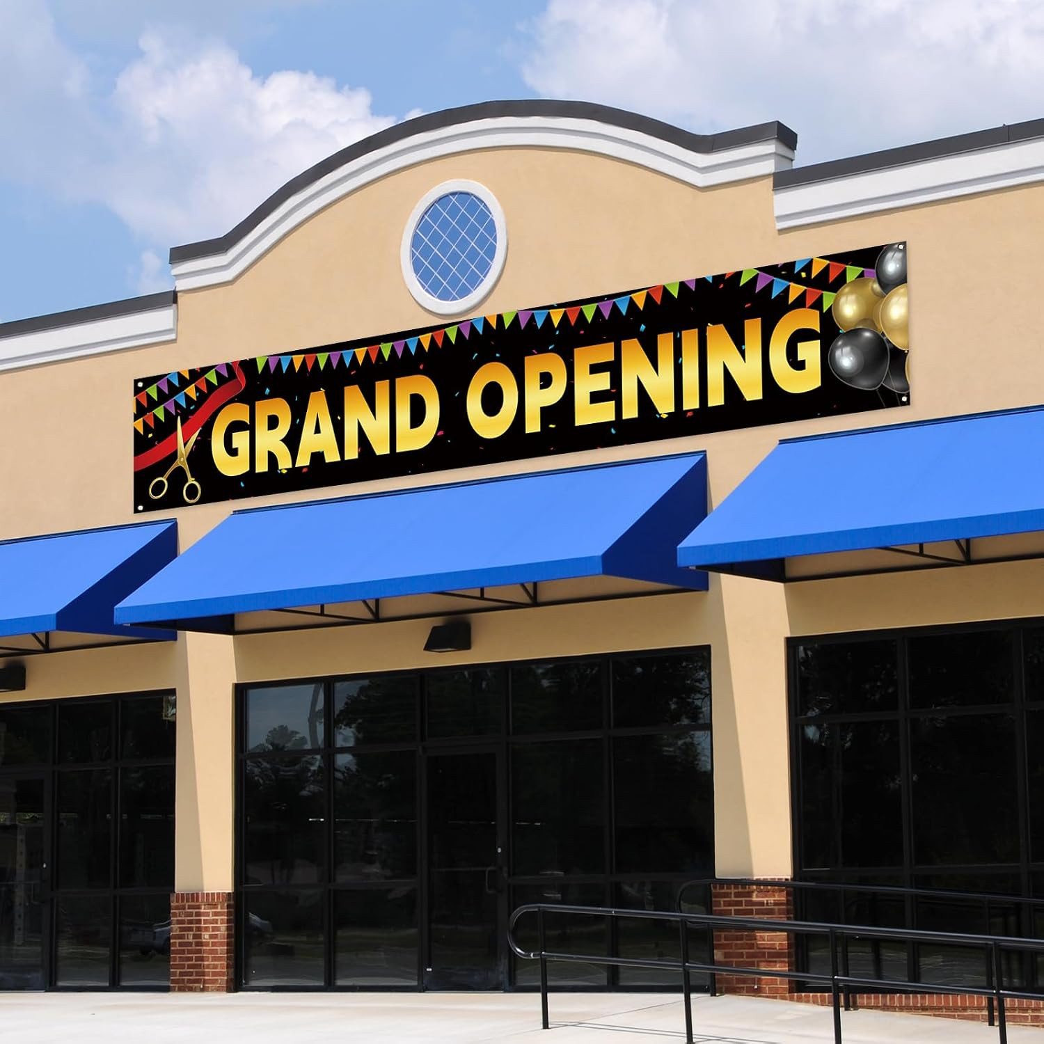 Large Grand Opening Banner for Fence Grand Opening Porch Sign Banner Now Open