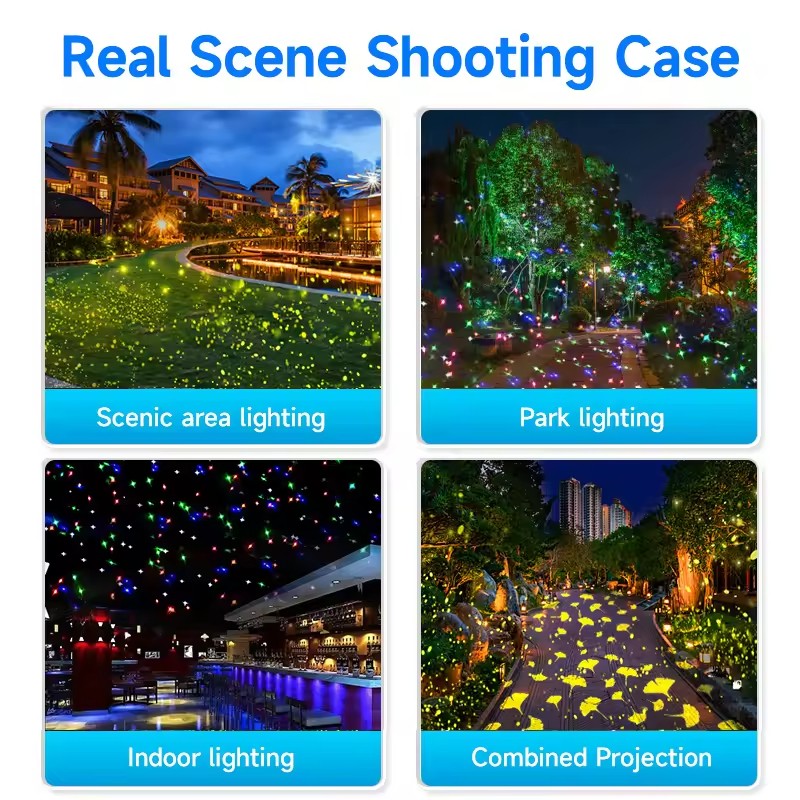 30W Waterproof LED Garden Light Dynamic Firefly Romantic Outdoor Flood Lamp