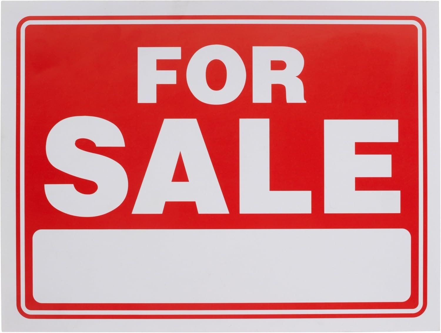 4-Pack 9″ X 12″ For Sale Sign – Rust-Free, Weatherproof, Customizable Messaging